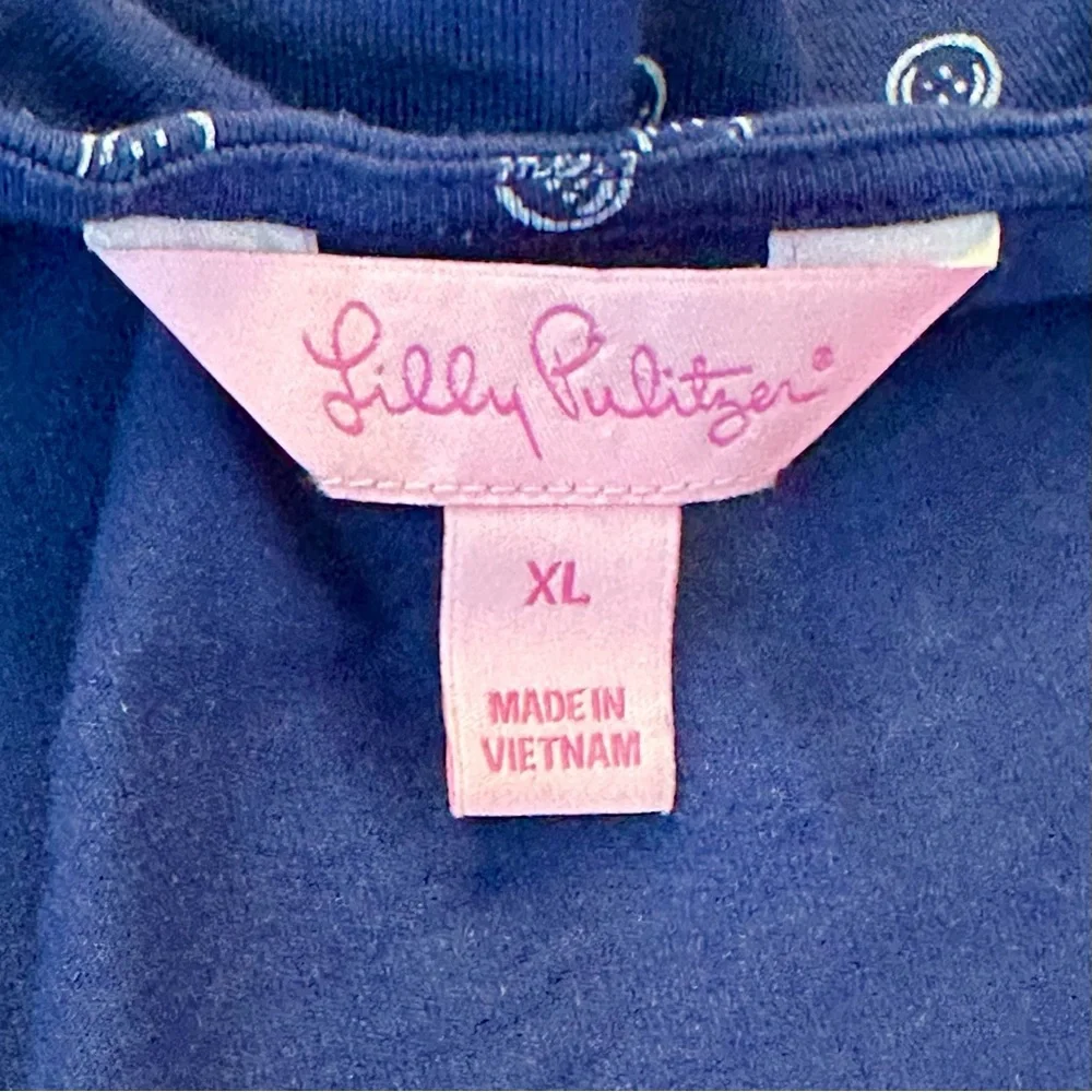 #D3. Lilly Pulitzer Arina Button Print Wrap Dress - Picture 7 of 9